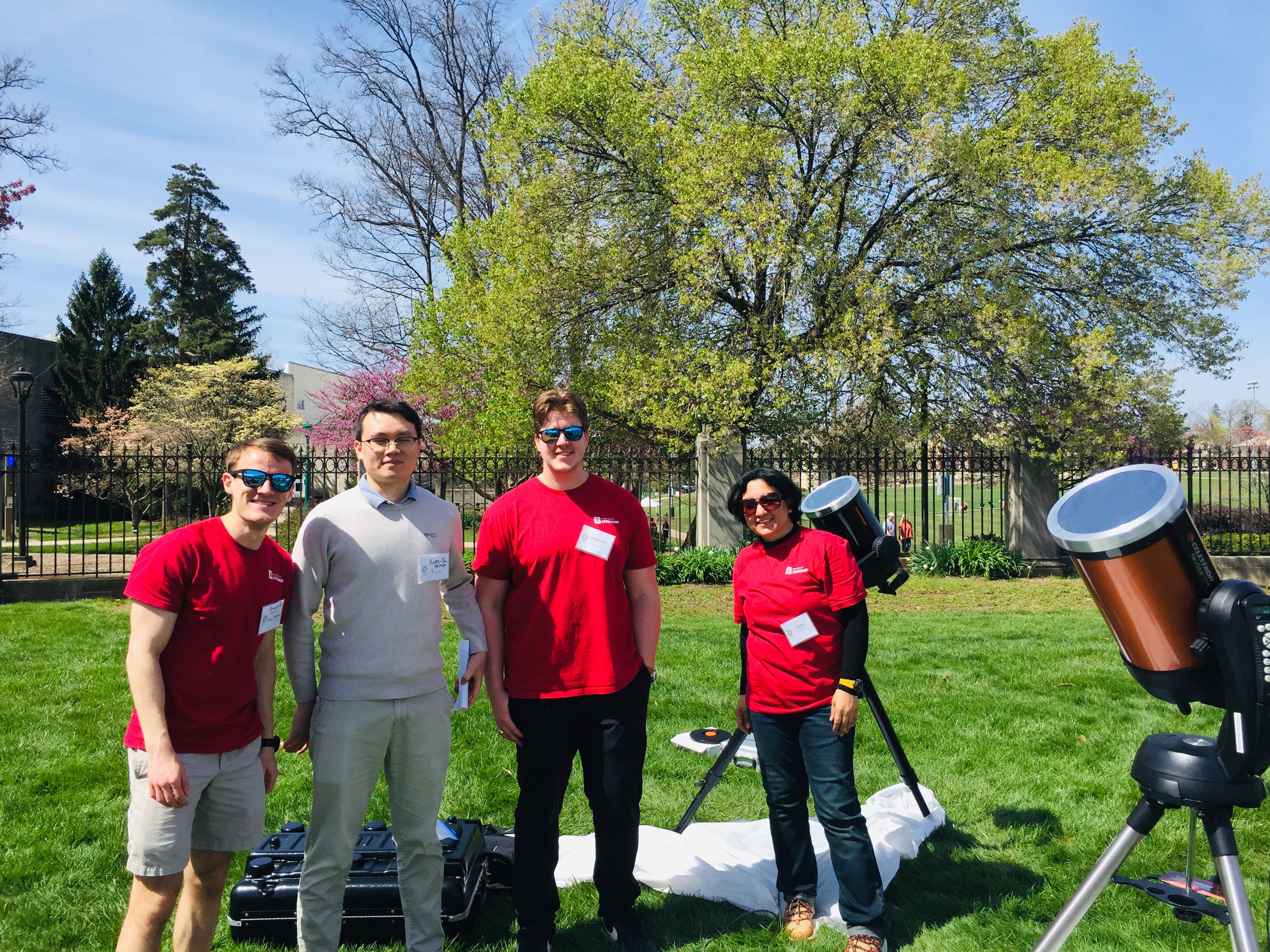 Volunteering at IU for the 2024 total solar eclipse.