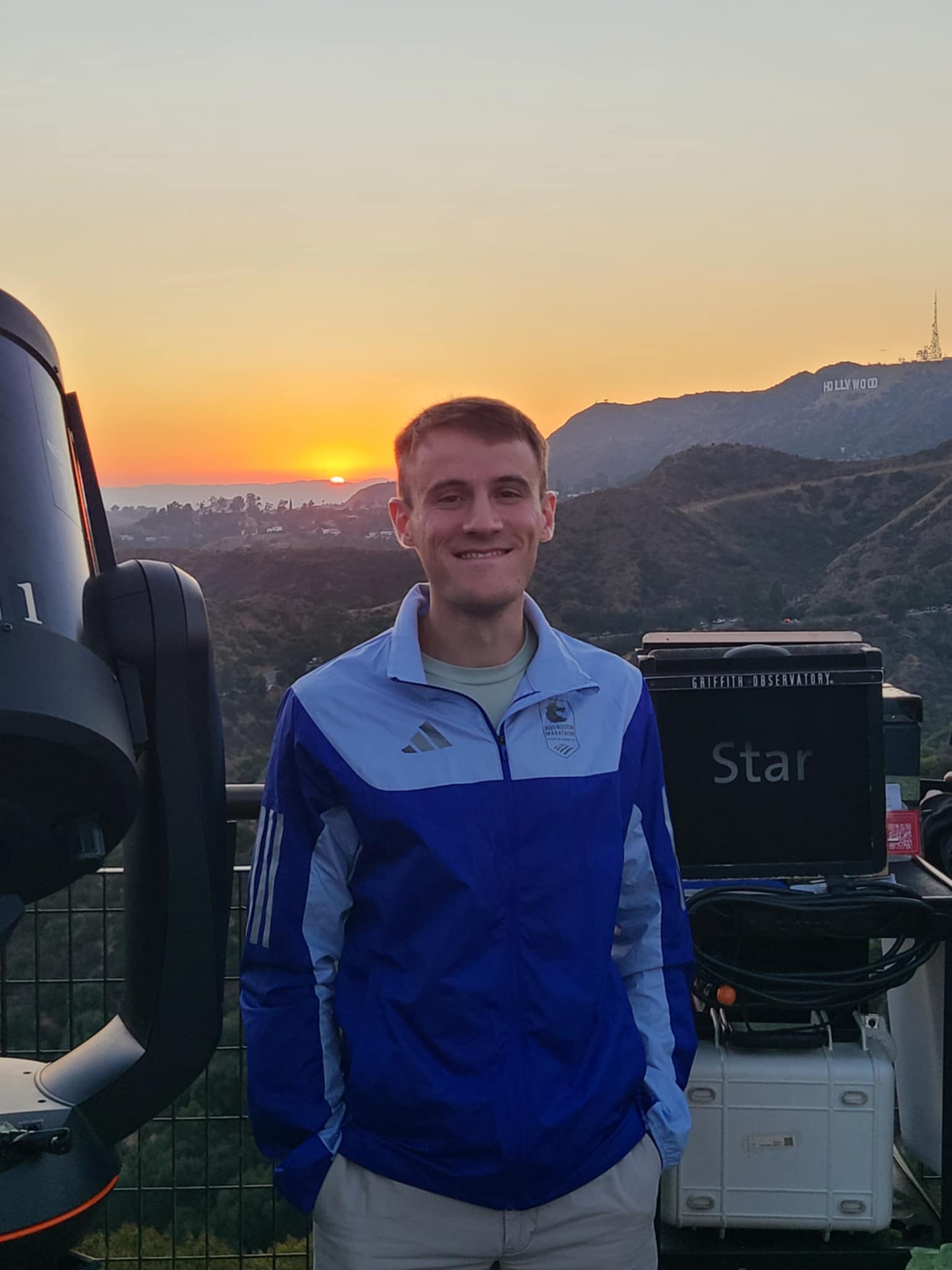 Brandon at Griffith Observatory after some solar viewing.